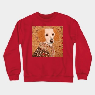 Klimt Dog with Brown Eyes Crewneck Sweatshirt